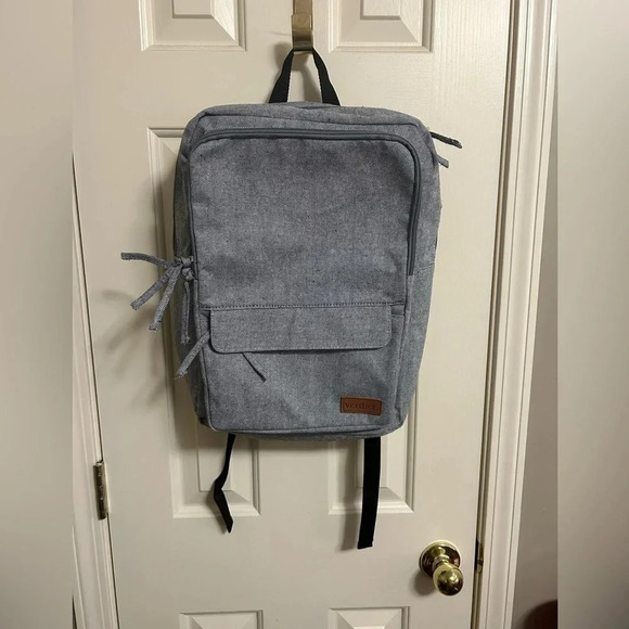 NEW Verdict Originals Gray Multi-Compartment Backpack Laptop Sleeve NWT - Picture 2 of 7